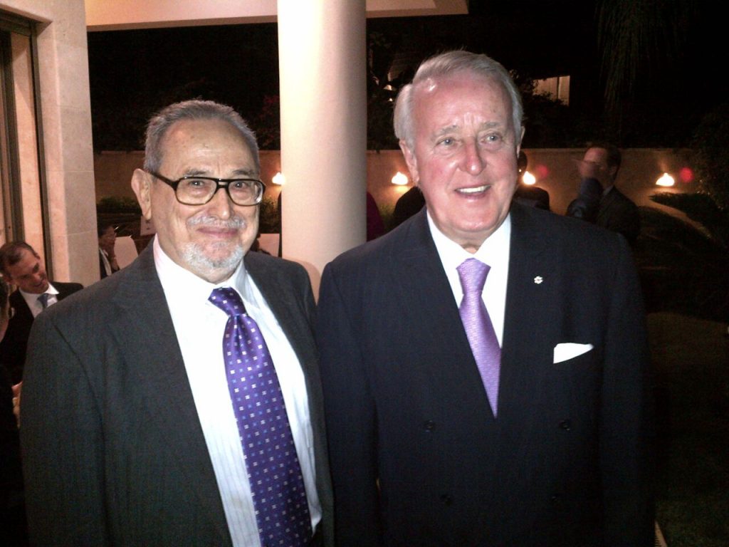 ICSEP Founder and Director Daniel Doron with Prime Minister Brian Mulroney