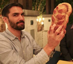 Yuval with challah